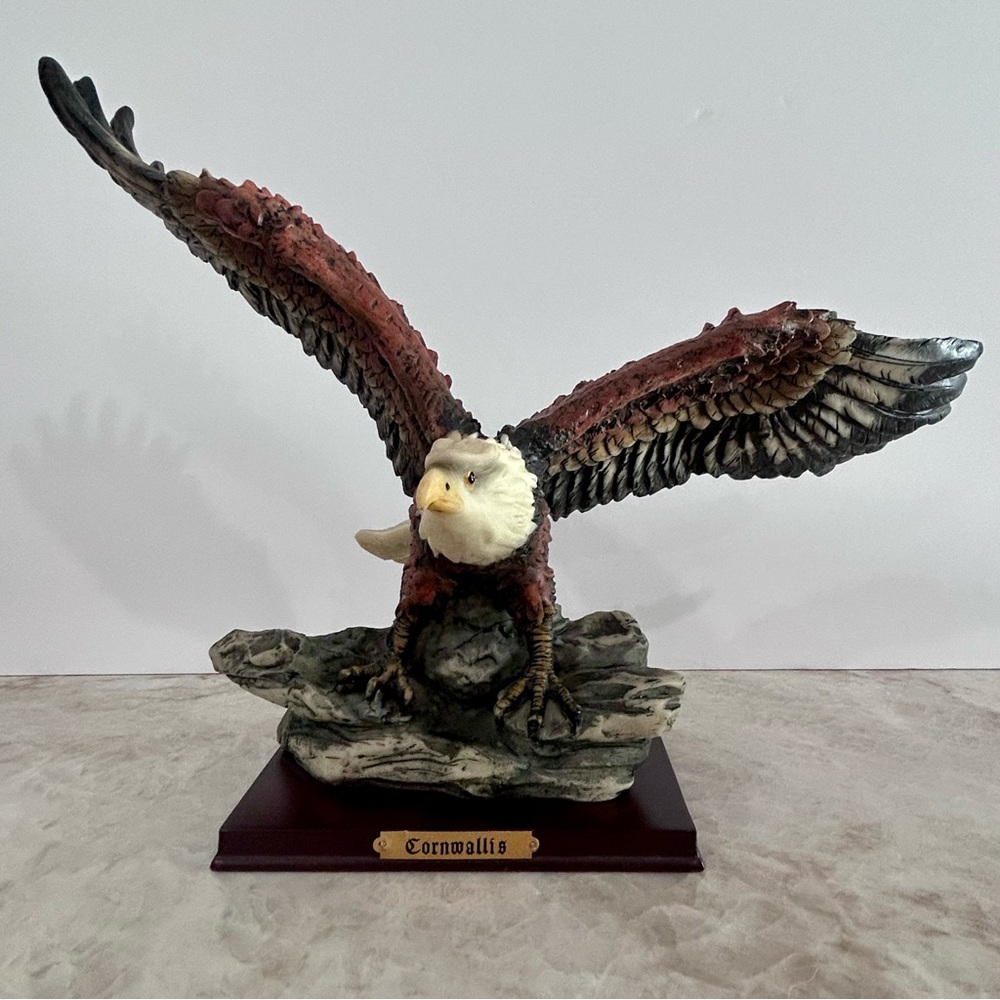 Majestic Cornwallis American Eagle Sculpture with Outstretched Wings